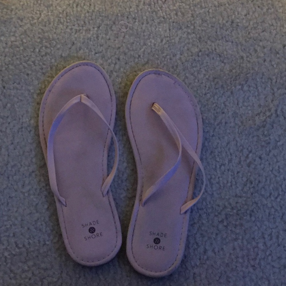 Summer salmon color flip flops!!